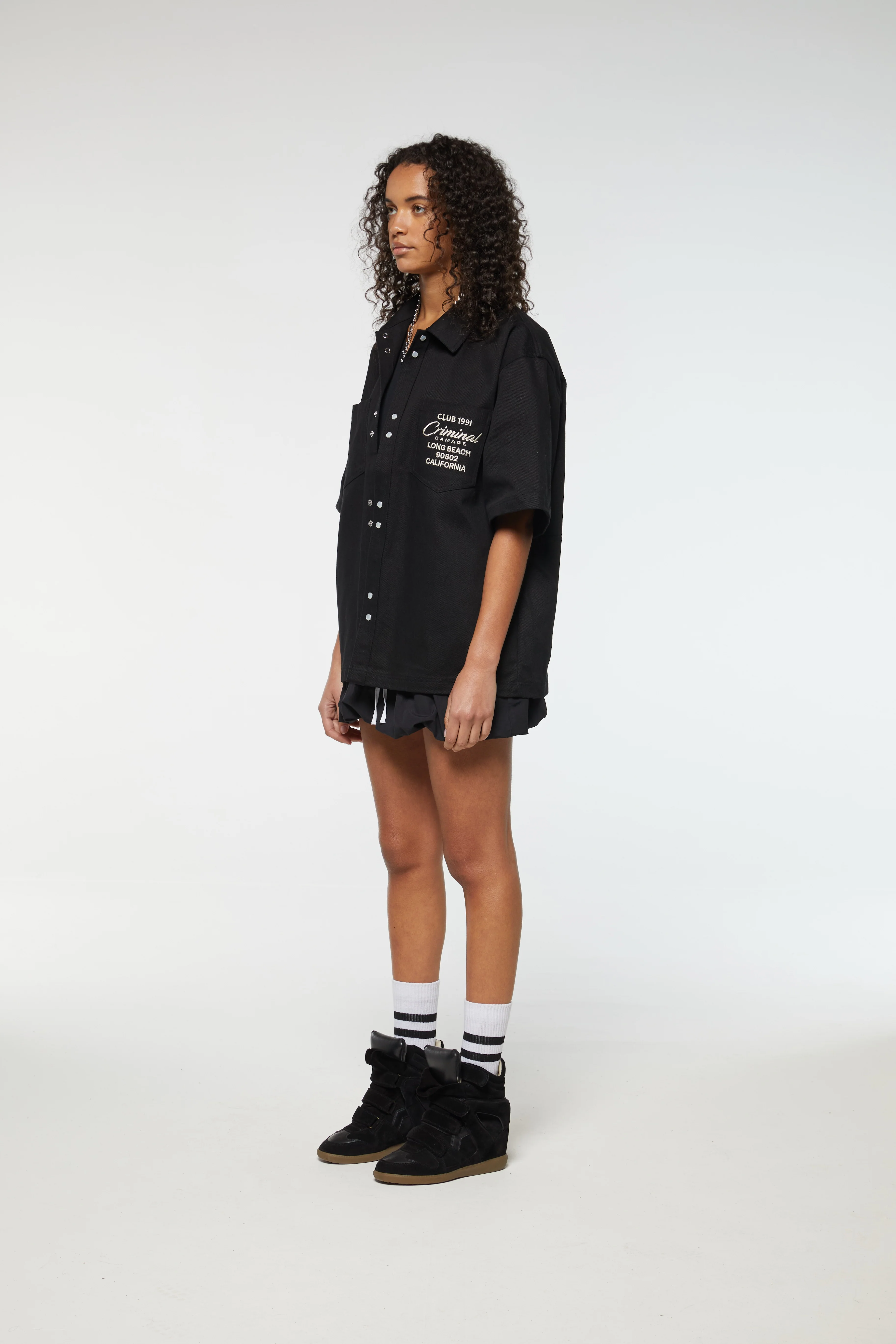 EMBROIDERED SHORT SLEEVED SHIRT - Image 5