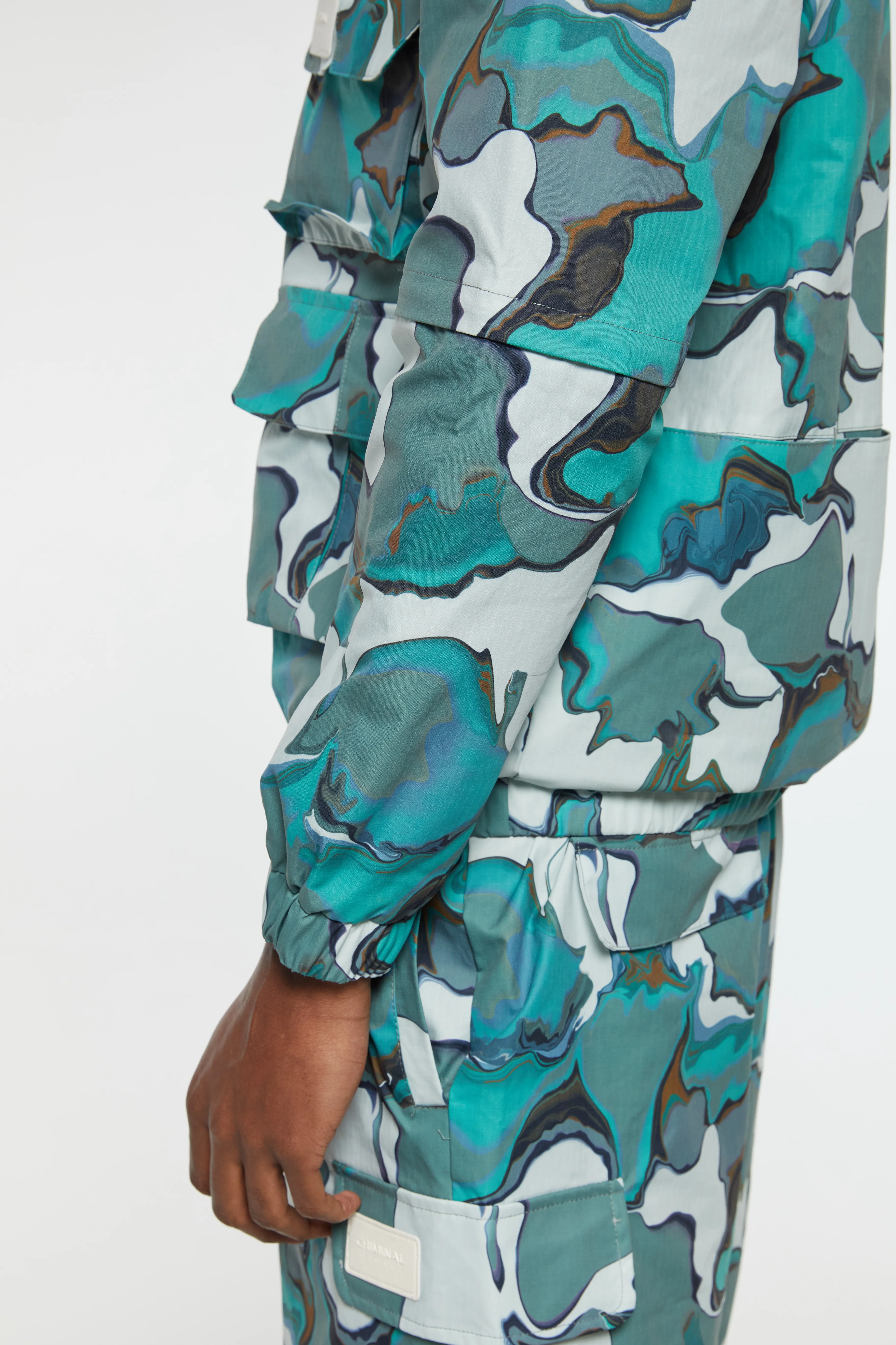 MARBLE PRINT SHORTS - Image 7