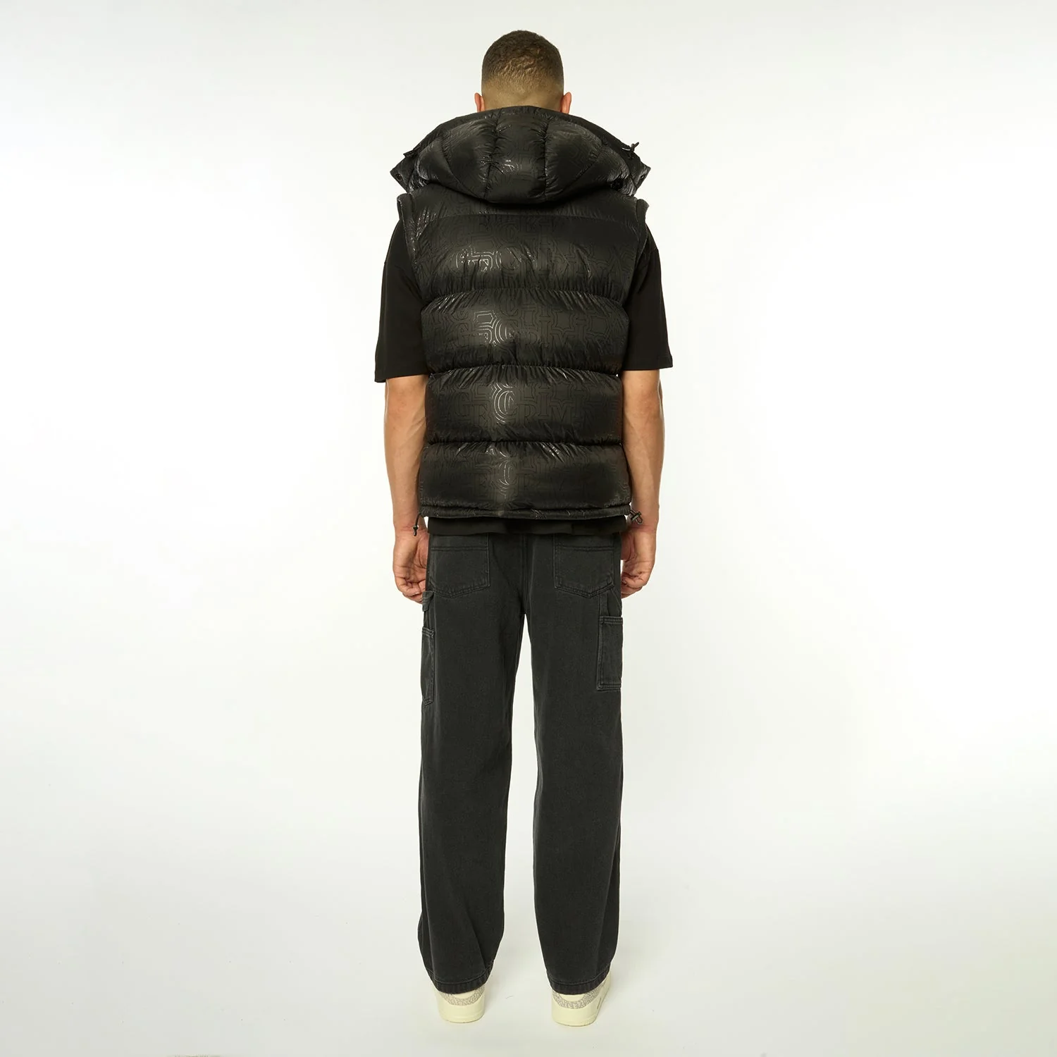 SILICON LOGO PRINT PUFFER JACKET - Image 12